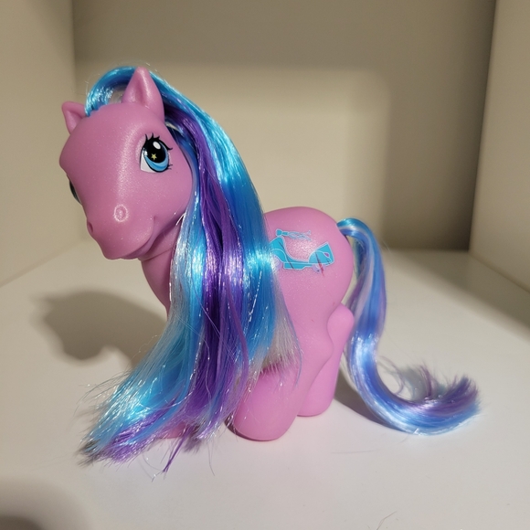 My Little Pony  G3 Scooter Sprite Pink Pony Blue Scooter Bike Symbol - Picture 1 of 3